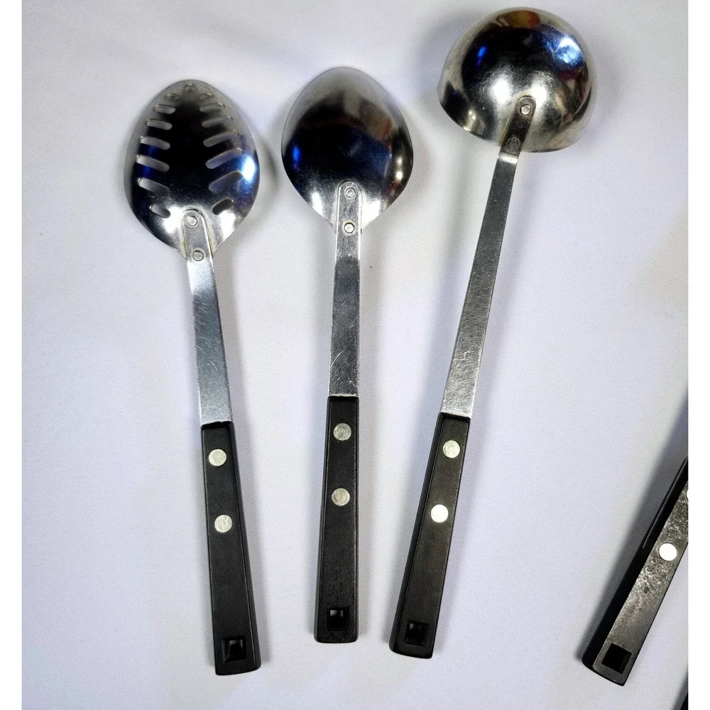 Vintage Household Brand Stainless Steel Kitchen Utensil Set 6pc USA MCM